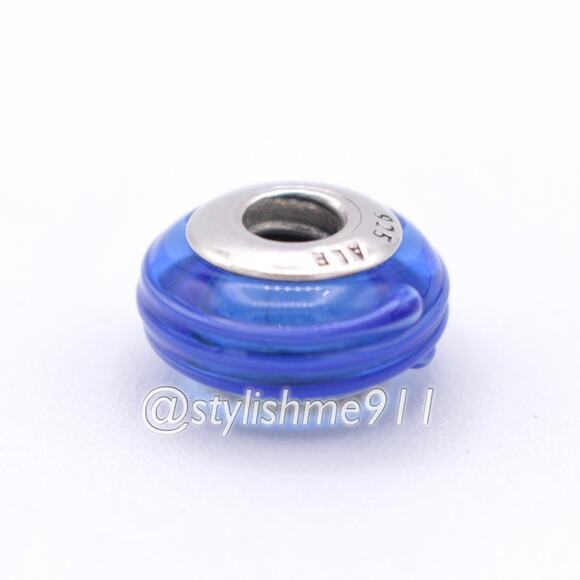 Authentic PANDORA Blue Ribbon Murano Glass - 790612 - Picture 9 of 10